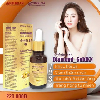 Serum dưỡng da serum MESO WHITE DIAMOND GOLDKN Trần gia giúp tái tạo da, giảm thâm thu, nhỏ lỗ chân lông 20ml