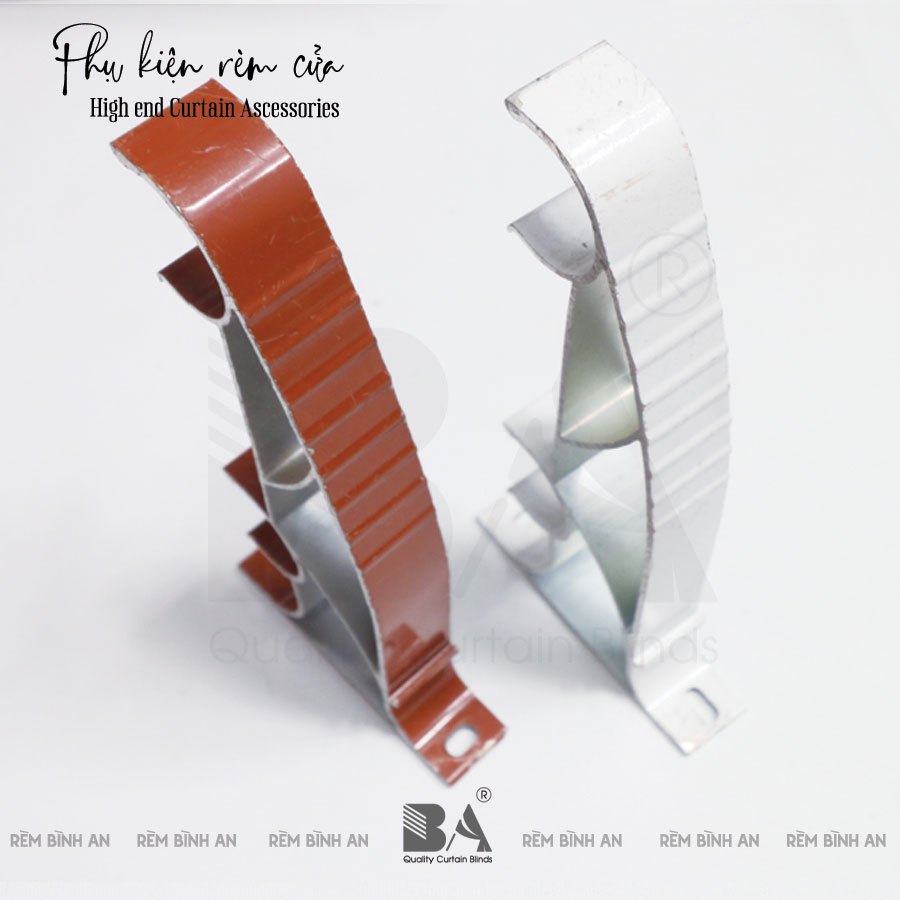 Bas đôi rèm cửa 16cm dùng để lắp đặt rèm hai lớp Trụ đỡ thanh treo rèm ...