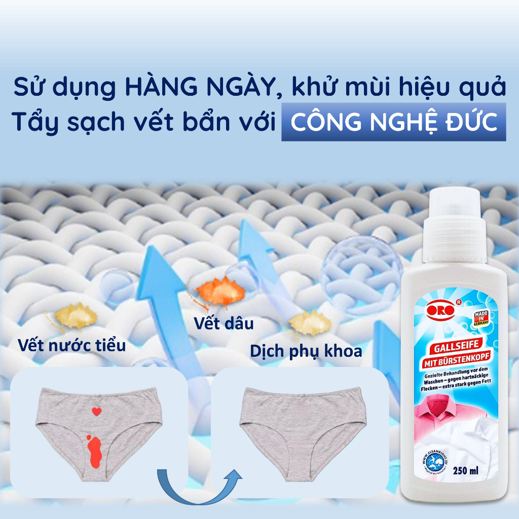 Ảnh Tẩy Vết Bẩn Quần Áo ORO Tẩy Quần Áo Trẻ Em, Tẩy Vết Bẩn, Tẩy Trắng Quần Áo, Giặt Tẩy Đồ Lót,Tẩy Cổ Áo, Tẩy Áo Màu, Tẩy Ố 3