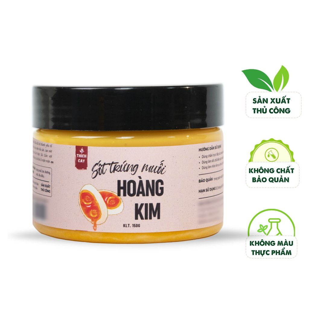 Sốt Trứng Muối hoàng kim Thích Cay 150g chuẩn vị cho các món ốc, hải ...