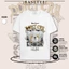 Áo thun trắng in hình Samurai Bear co dãn thấm hút mồ hôi đủ size 40-100kg form rộng Basetee Unisex