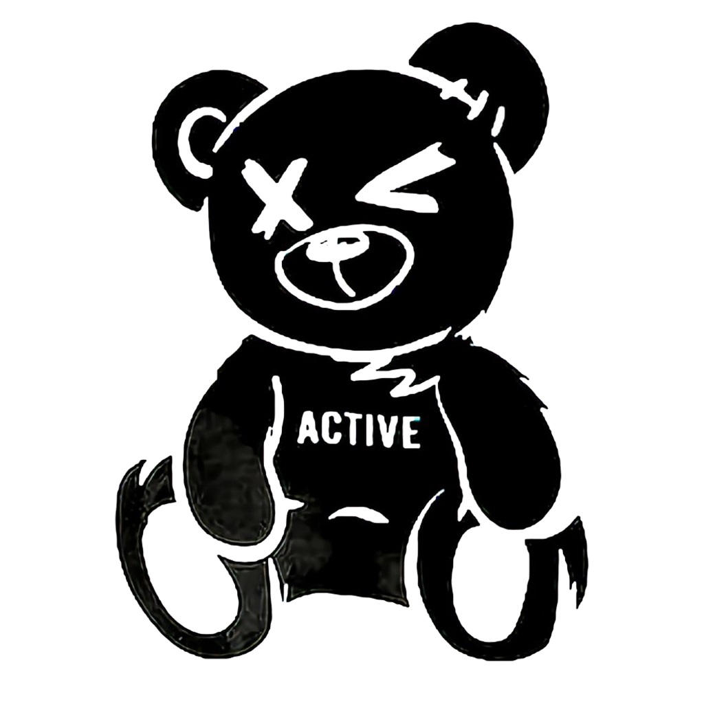Áo thun trắng in hình Black Bear co dãn thấm hút mồ hôi đủ size 40-100kg form rộng Basetee Unisex