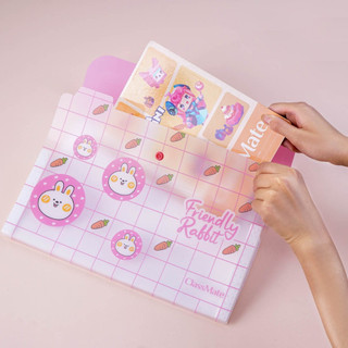 Túi Đựng Tài Liệu A4 Nhiều Ngăn CLASSMATE, File Đựng Tài Liệu Hình Thỏ Rabbit Bằng Nhựa An Toàn Cho Học Sinh CL-CBA32