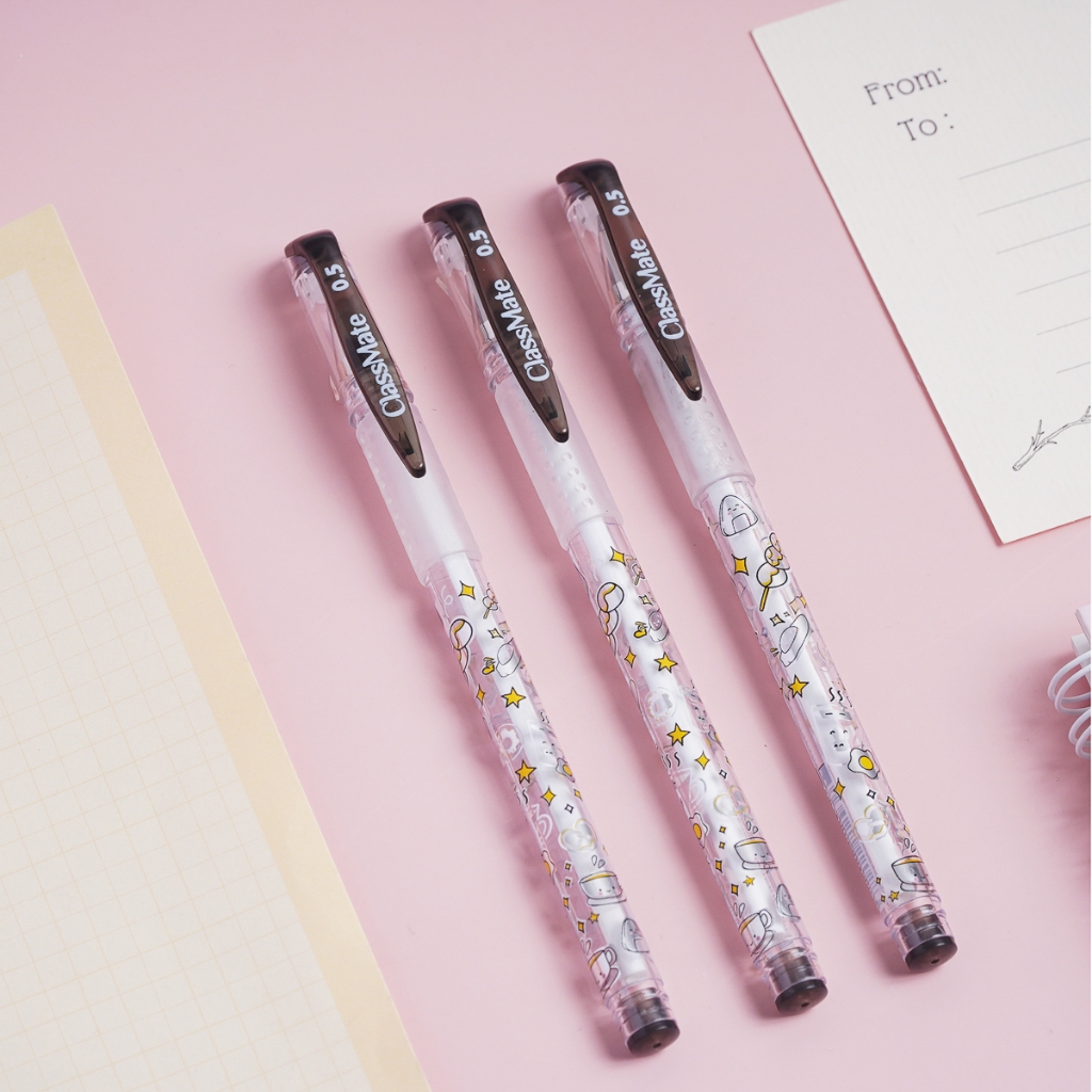 Bút Gel Classmate Bút Nước Ngòi 0.5mm Bút Viết Trơn Mực Mực Ra Đều Bút Gel Đen Xanh Ghi Chép Viết Bài Dành Cho Học Sinh