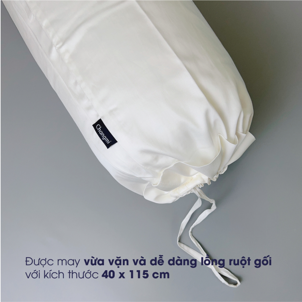 Ảnh Vỏ gối ôm 100% Tencel tự nhiên cao cấp Changmi Bedding mềm mượt và mát lạnh từ Lenzing AG (Áo) 40 x 115cm 4