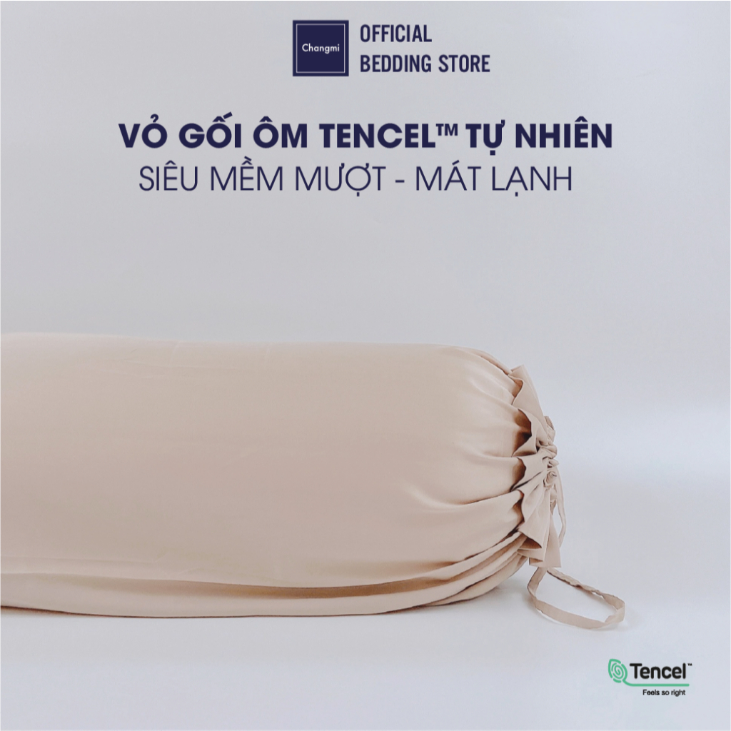 Ảnh Vỏ gối ôm 100% Tencel tự nhiên cao cấp Changmi Bedding mềm mượt và mát lạnh từ Lenzing AG (Áo) 40 x 115cm 1