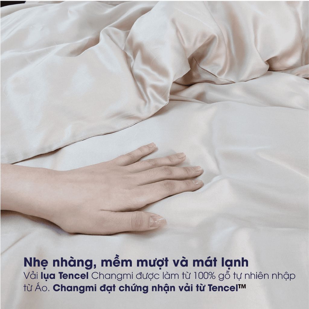 Ảnh Vỏ gối ôm 100% Tencel tự nhiên cao cấp Changmi Bedding mềm mượt và mát lạnh từ Lenzing AG (Áo) 40 x 115cm 3