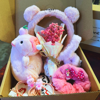 Quà Sinh Nhật LINDO, Set Quà Capybara Cute Tặng Bạn Gái Các Dịp Đặc Biệt 8/3, 20/10, Valentine