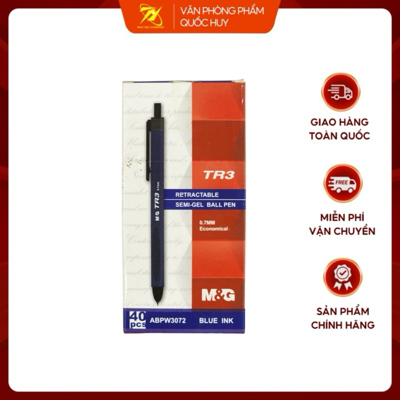 [LẺ]  BÚT GEL TR3 MG - VPP QUỐC HUY