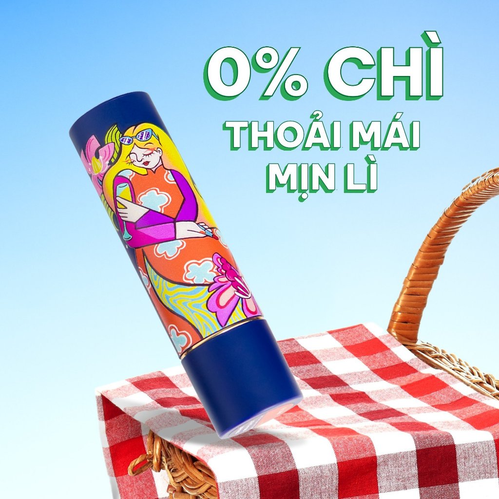 Son Lì Tự Nhiên #14 CAM NÂU Chính hãng Không Chì Lâu Trôi An Toàn GAU HAVE A GOOD MEAL  - Dạng Thỏi