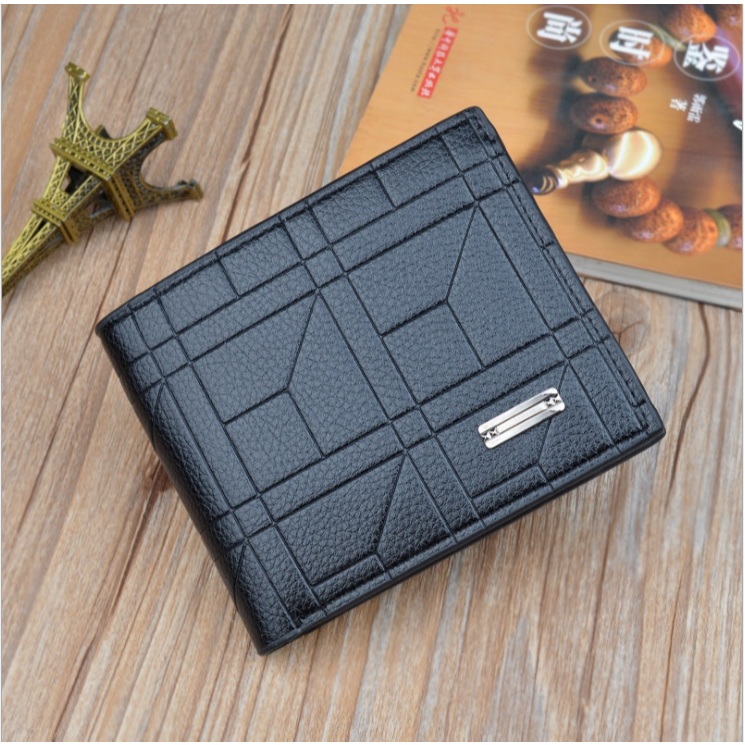 Ví nam đẹp kiểu ví ngang nhiều ngăn, DẬP NỔI VÂN ĐỐI XỨNG - VN002a