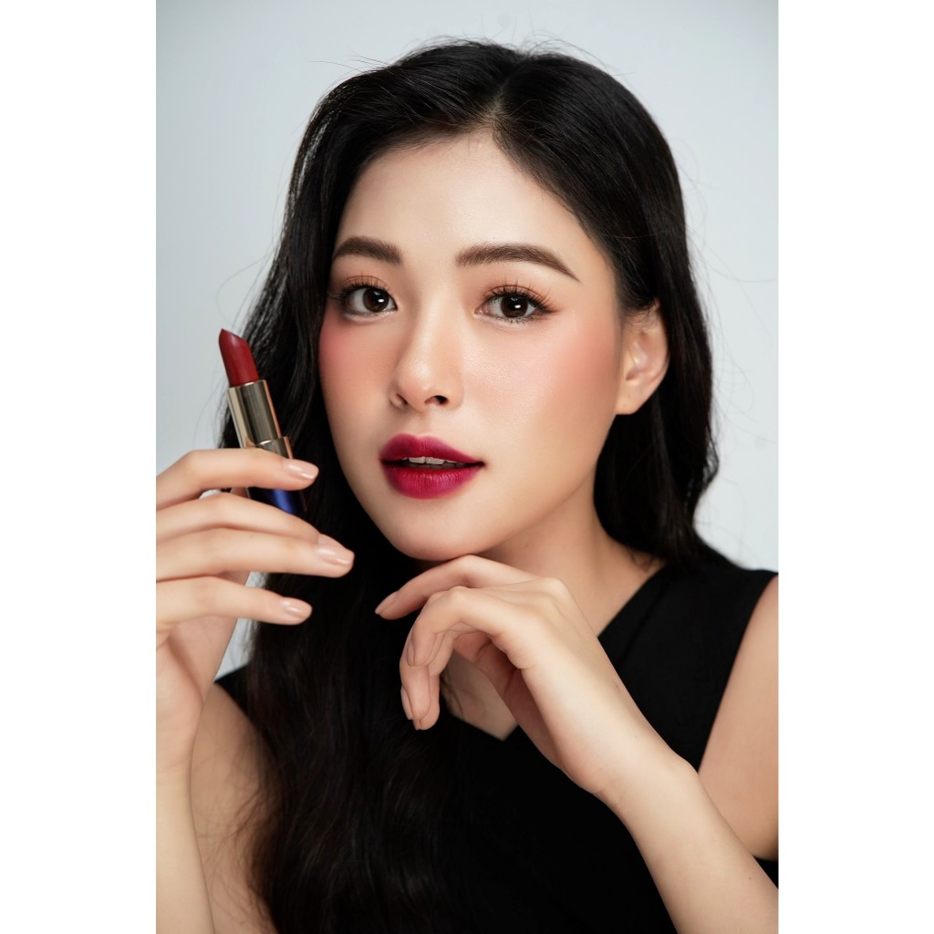 Son Lì Tự Nhiên #2 ĐỎ CHERRY Chính Hãng Không Chì Lâu Trôi An toàn Ăn được GAU SUNSET LOVER