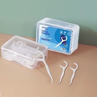 Tăm chỉ nha khoa vệ sinh răng miệng hộp 50 cái, tăm xỉa răng