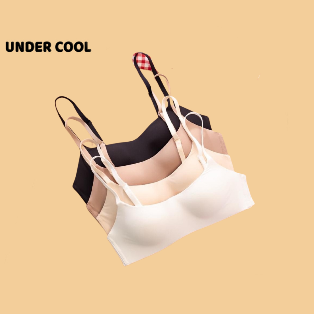 Áo Lót Nữ Su Không Gọng Đệm Mỏng UNDERCOOL Trơn Không Viền Thoải Mái 4 Màu AL23