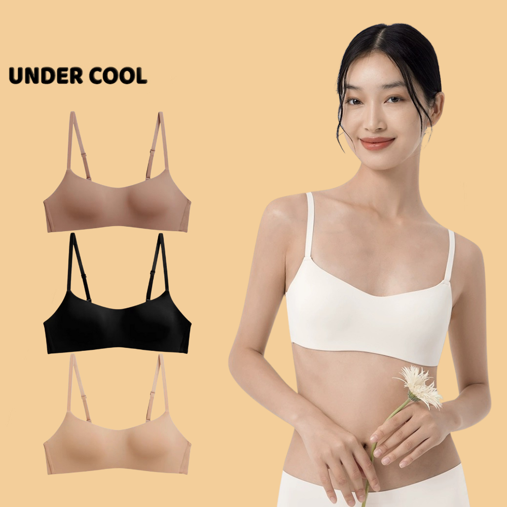 Áo Lót Nữ Su Không Gọng Đệm Mỏng UNDERCOOL Trơn Không Viền Thoải Mái 4 Màu AL23