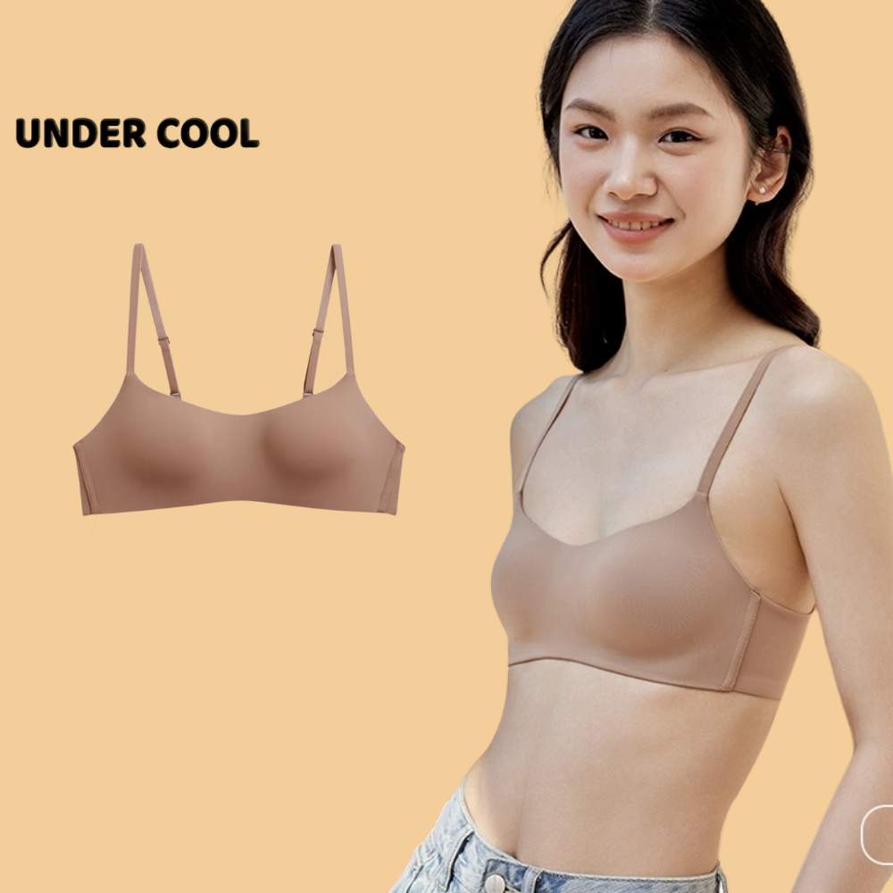 Áo Lót Nữ Su Không Gọng Đệm Mỏng UNDERCOOL Trơn Không Viền Thoải Mái 4 Màu AL23