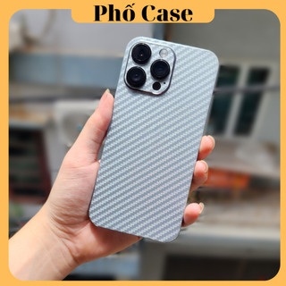 Miếng Dán Carbon Bạc Cho Điện Thoại iPhone 16promax 15promax 15pro 15 14promax 14pro 14 13promax 13pro 13 12promax