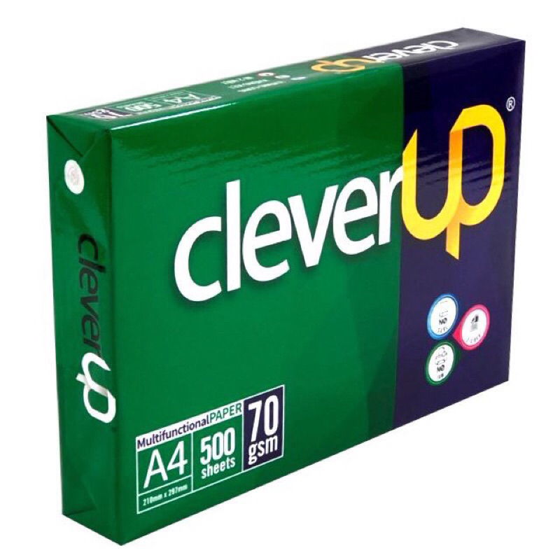 GIẤY A4 BÃI BÀNG CLEVERUP 70GSM (500 TỜ) - VPP QUỐCHUY