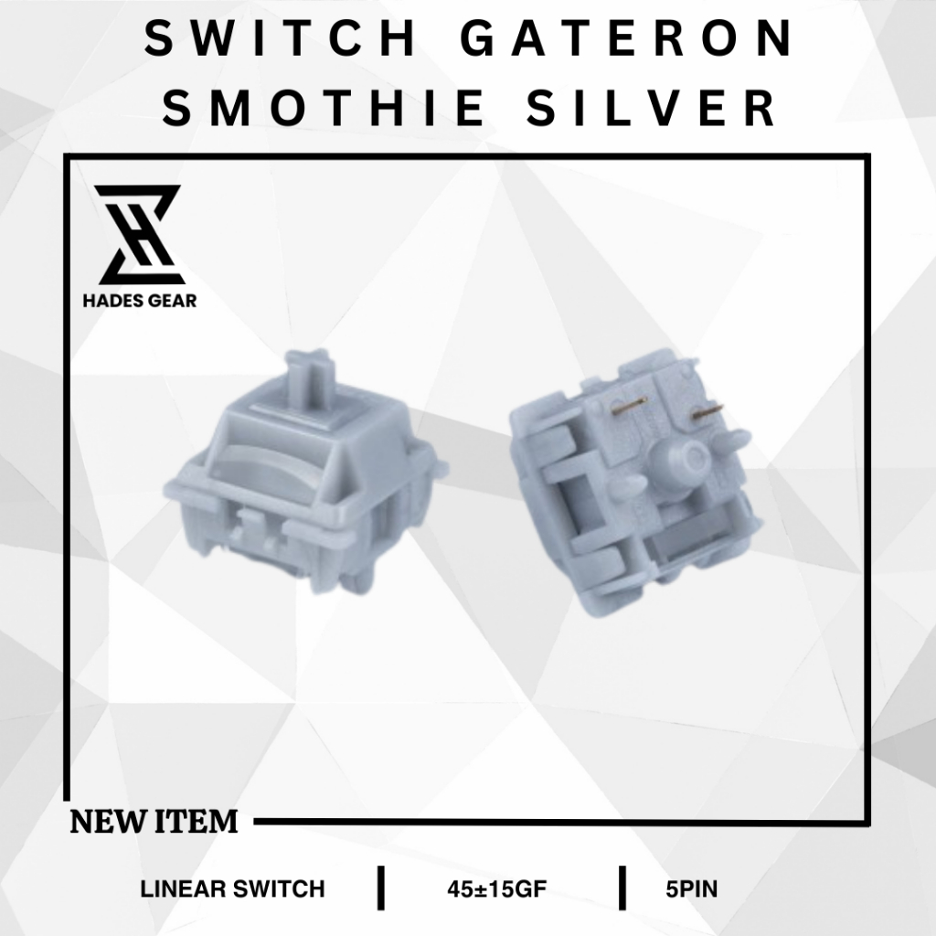 Công tắc bàn phím cơ | Switch Gateron Smothie Silver | Linear Switch ...