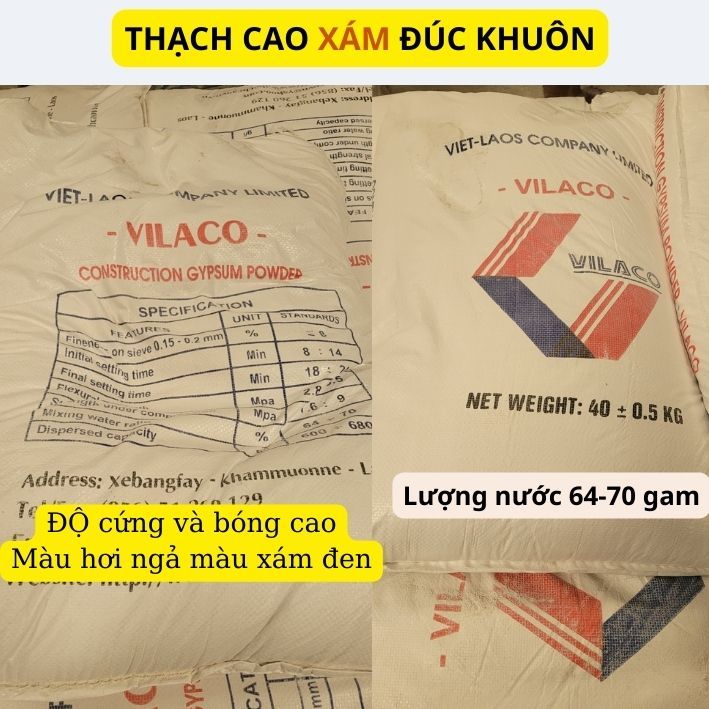 5Kg Tổng hợp thạch cao cường độ cao TA60 P3C Lao và xi măng trắng đông cứng nhanh