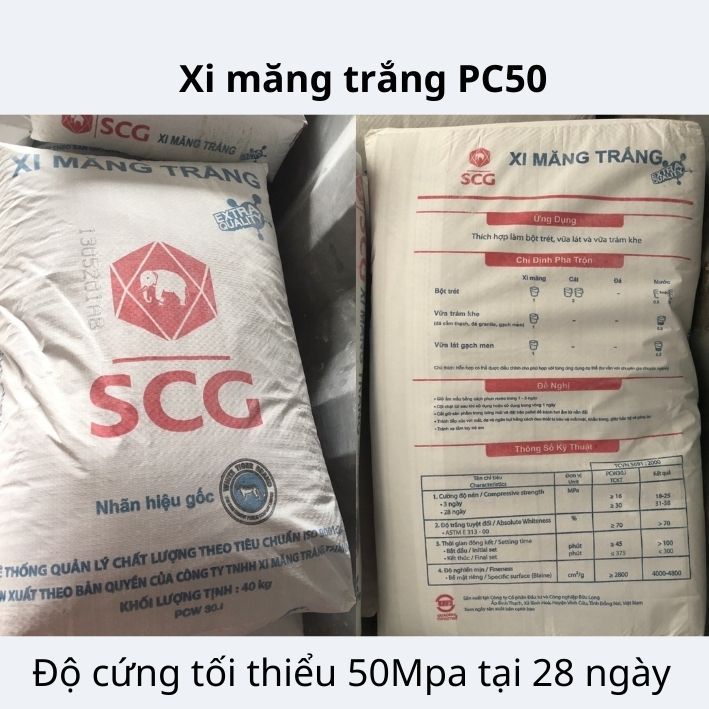 5Kg Tổng hợp thạch cao cường độ cao TA60 P3C Lao và xi măng trắng đông cứng nhanh