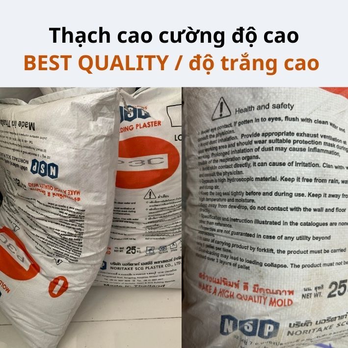 5Kg Tổng hợp thạch cao cường độ cao TA60 P3C Lao và xi măng trắng đông cứng nhanh