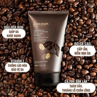 Tẩy da chết cho mặt, cho body Cocoon Chiết xuất cà phê Đắk Lắk, cấp ẩm cho da, giúp da mềm mịn
