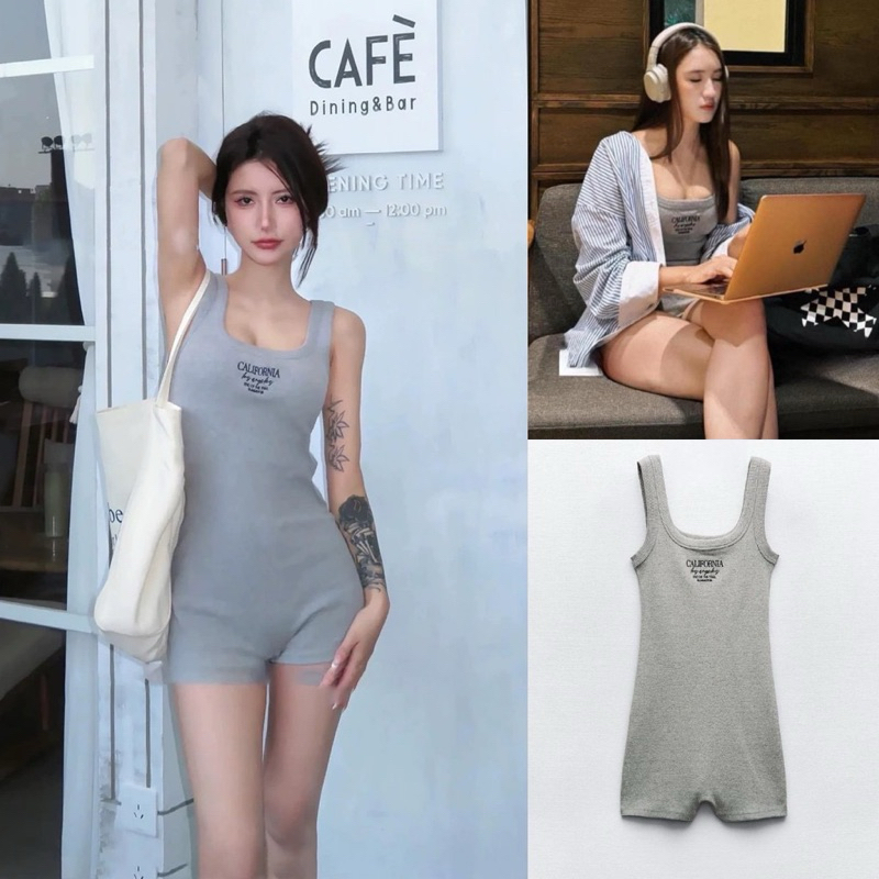 Set Jum set đồ liền thân mặc đi biển kèm ảnh thật