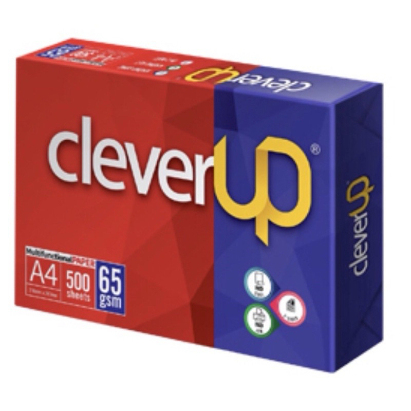 GIẤY A4 BÃI BẰNG CLEVER ĐL65 ĐỘ TRẮNG 90, 1 GRAM/500 TỜ- VPP QUỐC HUY.