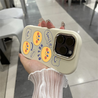 Ốp lưng iphone mềm chống sốc camera mạ kim Hello smile dành cho ip 6/7/8/plus/x/xr/xs/11/12/13/14/15/pro max - gb2032