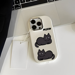 Ốp lưng iphone mềm chống sốc camera mạ kim Black cat dành cho ip 6/7/8/plus/x/xr/xs/11/12/13/14/15/pro max - gb2017