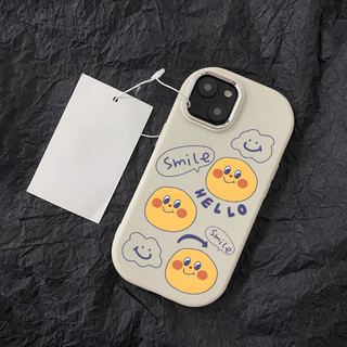 Ốp lưng iphone mềm chống sốc camera mạ kim Hello smile dành cho ip 6/7/8/plus/x/xr/xs/11/12/13/14/15/pro max - gb2032