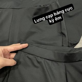 Quần Legging Bigsize Dáng Quần Ôm Ngố Thể Thao Chất Umi Co Giãn Thấm Hút Mồ Hôi QOM