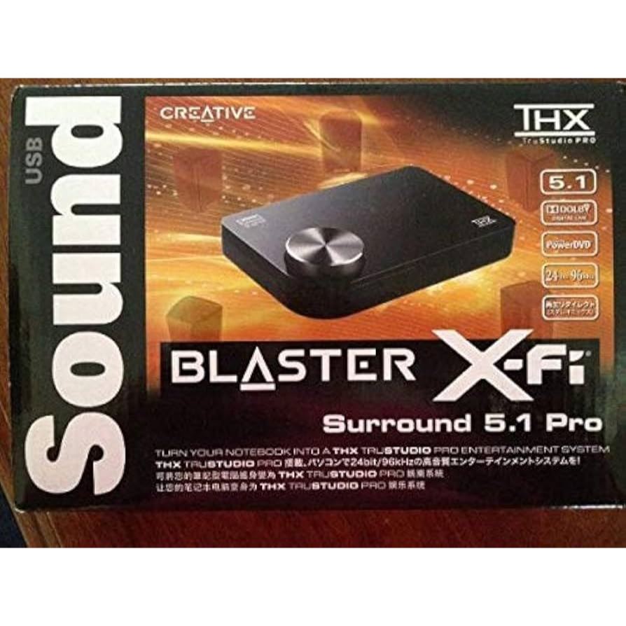Creative Soundblaster X-Fi Surround 5.1 Pro USB Audio System SB1095 ...