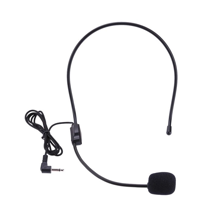 Micro Có Dây 3.5mm Đeo Đầu Dùng Cho Máy Trợ Giảng, Máy Tính, Laptop