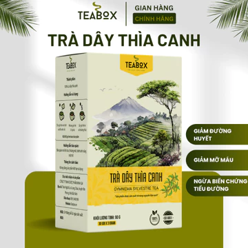 [Top Value] Trà Dây Thìa Canh Tốt Cho Người Tiểu Đường, Giảm Đường Huyết Mỡ Máu | Hộp 30 Túi Lọc x 3g