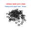 Gioăng Cao Su Oring NBR Dày 2mm - OD 5mm đến 20mm - Vòng Đệm Cao Su Tròn Chịu Dầu, Chịu Áp Lực Cao