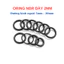 Gioăng Cao Su Oring NBR Dày 2mm - OD 5mm đến 20mm - Vòng Đệm Cao Su Tròn Chịu Dầu, Chịu Áp Lực Cao