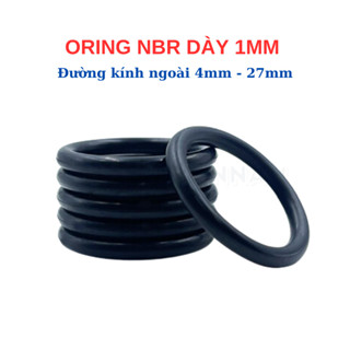 [Túi 30 Sợi] Gioăng Cao Su Oring NBR Dày 1mm - OD 4mm đến 30mm - Sim Cao Su Tròn Chịu Dầu, Chống Rò Rỉ Nước