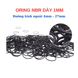[Túi 30 Sợi] Gioăng Cao Su Oring NBR Dày 1mm - OD 4mm đến 30mm - Sim Cao Su Tròn Chịu Dầu, Chống Rò Rỉ Nước
