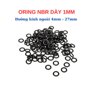 [Túi 30 Sợi] Gioăng Cao Su Oring NBR Dày 1mm - OD 4mm đến 30mm - Sim Cao Su Tròn Chịu Dầu, Chống Rò Rỉ Nước