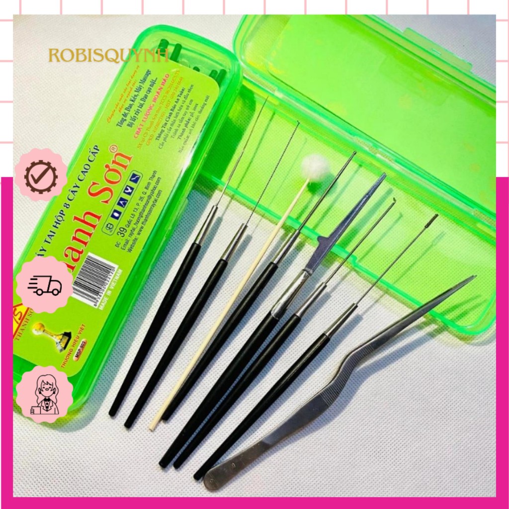 Bộ Dụng Cụ Lấy Rái Tai - Móc Ráy Tai Thanh Sơn 8 Món | Shopee Việt Nam