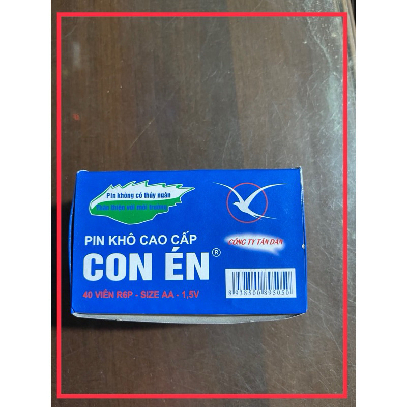 [SỈ] HỘP 40 VIÊN PIN TIỂU AA CON ÉN XANH R6P 1,5V - VPP QUỐC HUY.