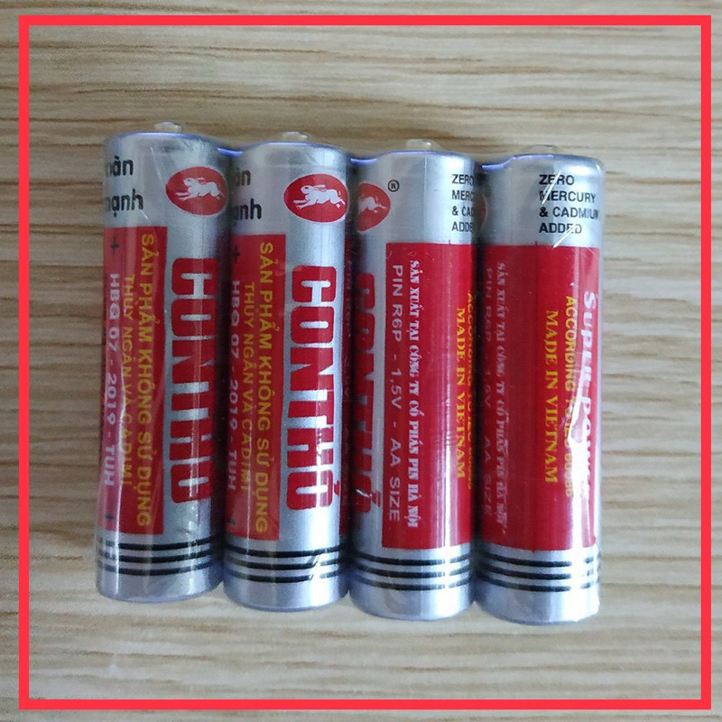 [Sỉ ] HỘP 40 VIÊN PIN TIỂU AA CON THỎ R6P 1,5V - VPP QUÔC HUY