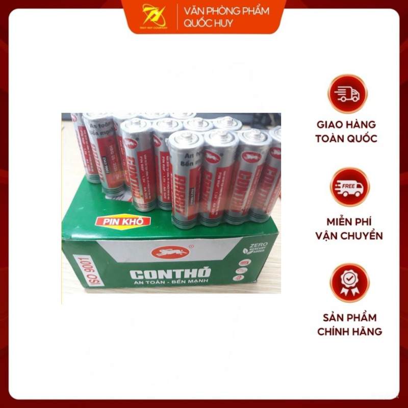 [Sỉ ] HỘP 40 VIÊN PIN TIỂU AA CON THỎ R6P 1,5V - VPP QUÔC HUY | Shopee ...
