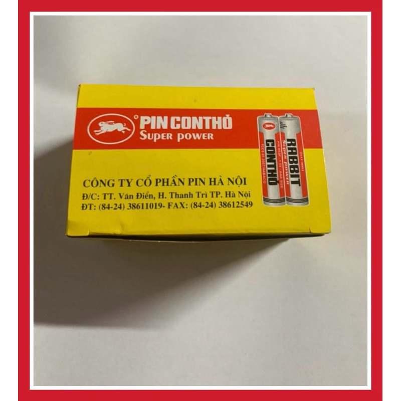 [BUÔN] PIN ĐŨA AAA CON THỎ R03P, HỘP 40 VIÊN -VPP QUỐC HUY