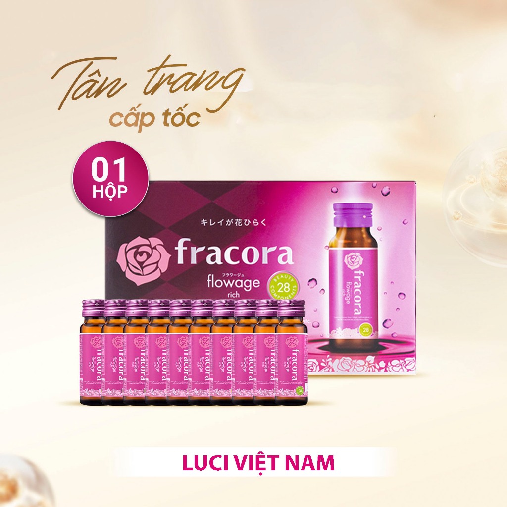 Nước Uống Collagen Fracora Flowage Rich Hộp 10 chai | Shopee Việt Nam