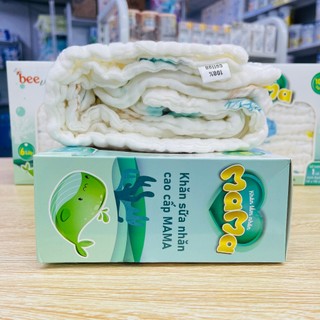 Khăn tắm nhăn Mama Beevn, Khăn organic cotton 6 lớp cao cấp siêu mềm thấm hút tốt