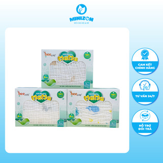 Khăn tắm nhăn Mama Beevn, Khăn organic cotton 6 lớp cao cấp siêu mềm thấm hút tốt