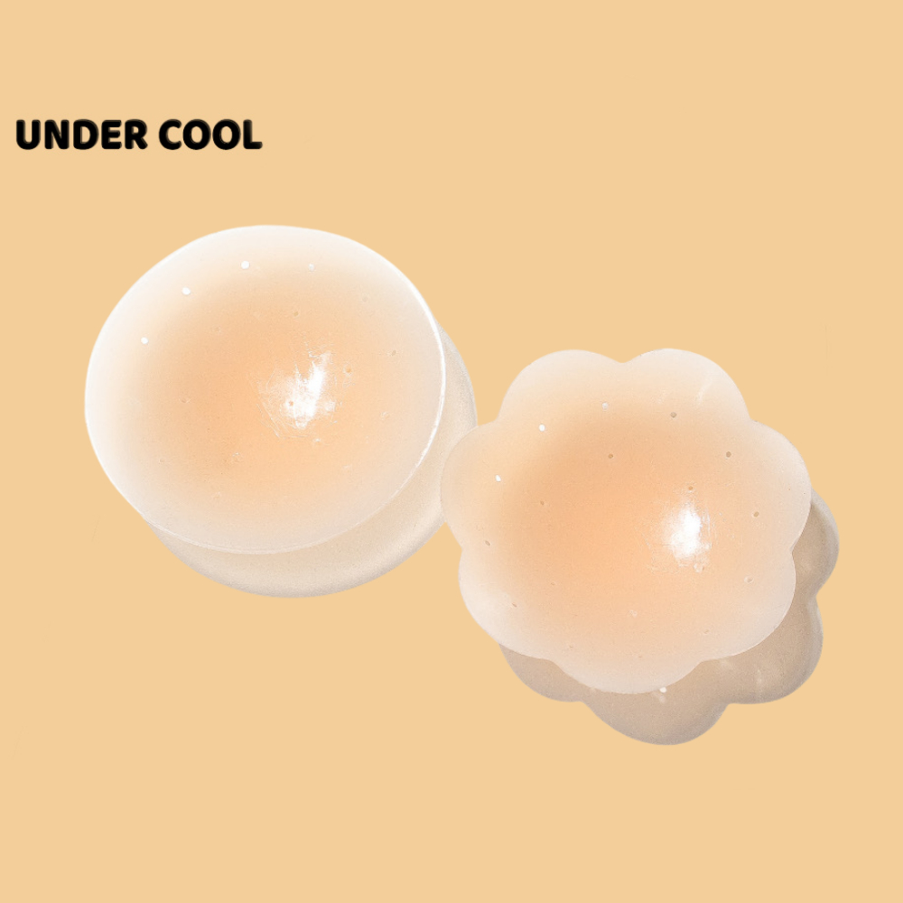Hộp 3 Cặp Miếng Dán Ngực Silicon UNDERCOOL Lỗ Thông Hơi Mềm Mại Keo Dính An Toàn Cho Da DT10